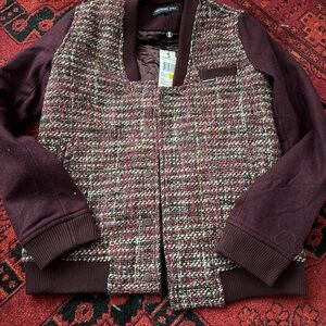 Members Only burgundy jacket. Size M